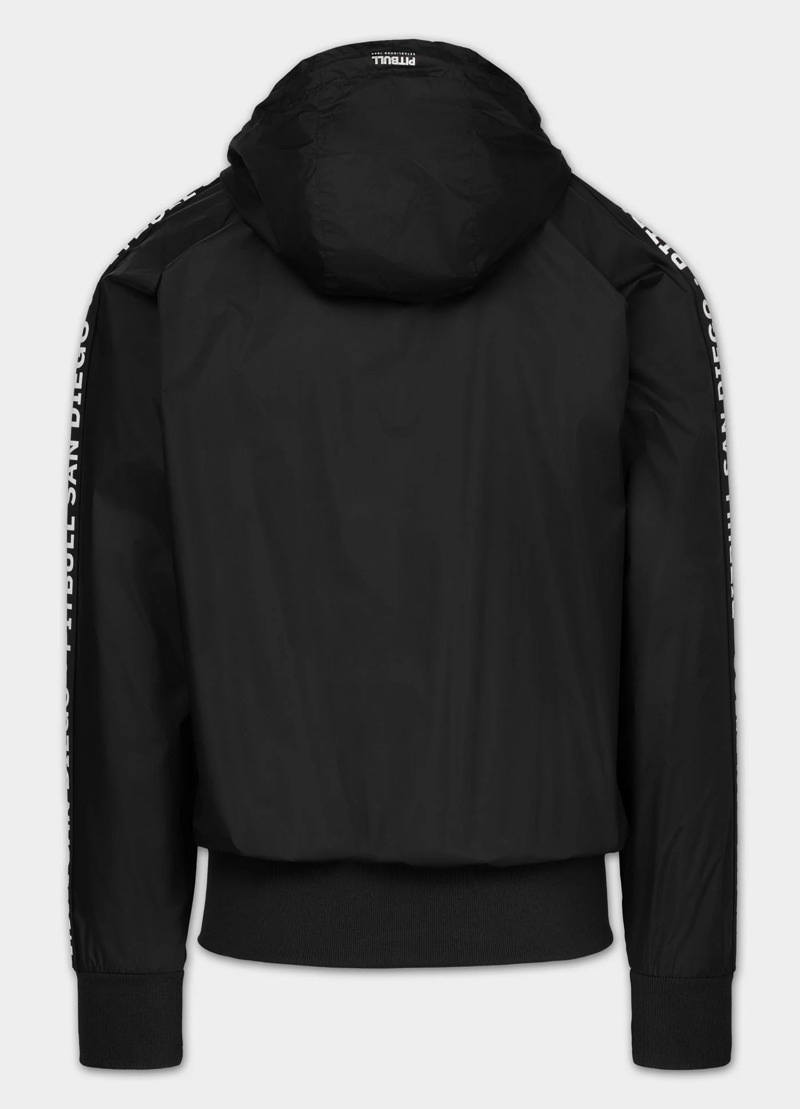Pitbull sports Transitional hooded jacket ATHLETIC TAPE